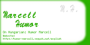 marcell humor business card